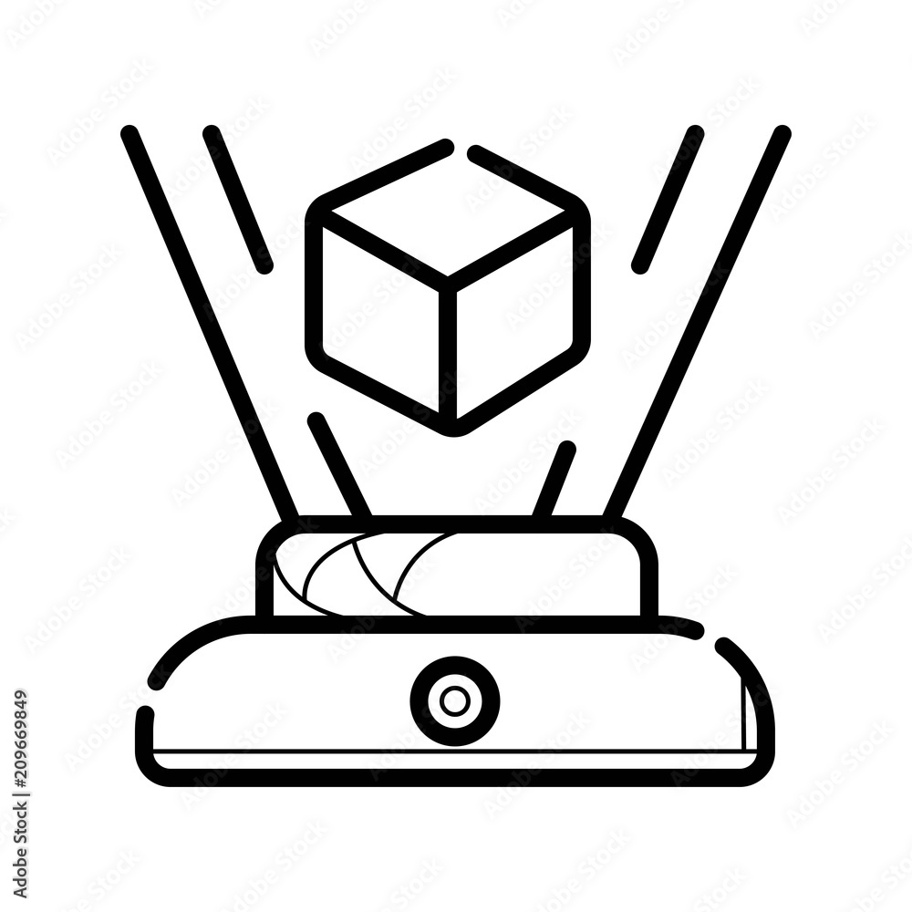Fototapeta premium Hologram icon vector