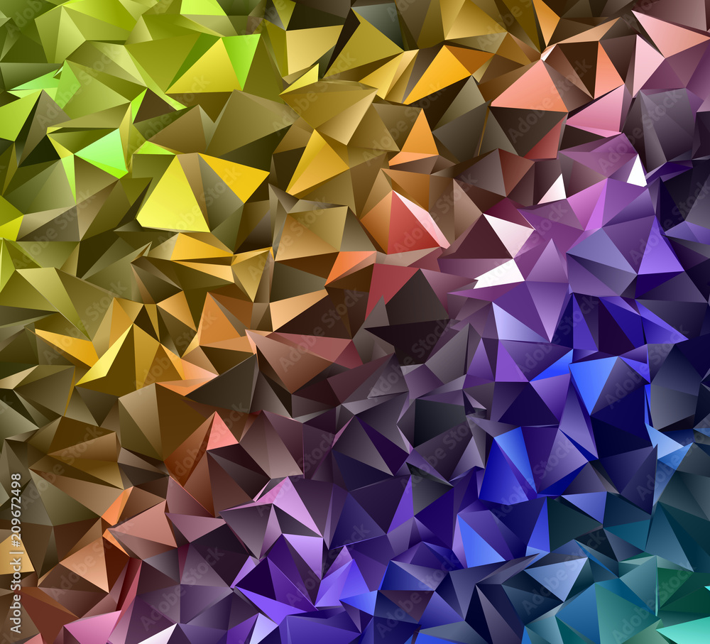 Abstract Low-Poly triangular modern background Abstract Low-Poly triangular modern background