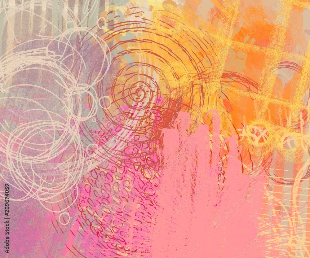 Obraz premium Abstract painting on canvas. Hand made art. Colorful texture. Modern artwork. Strokes of fat paint. Brushstrokes. Contemporary art. Artistic background image.