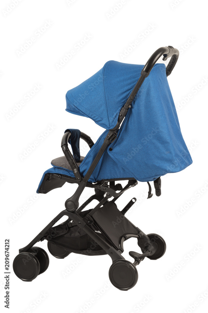 A stroller on a white background, modern design. A stroller on a white background, modern design.