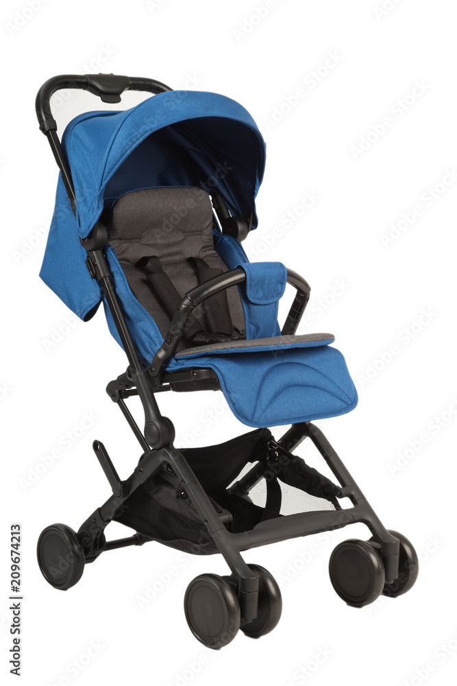 A stroller on a white background, modern design. A stroller on a white background, modern design.