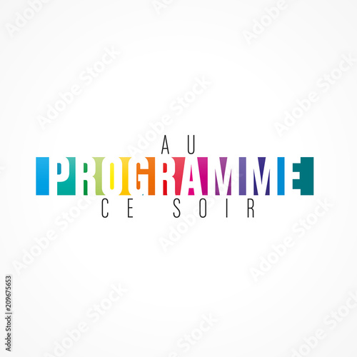 au programme ce soir