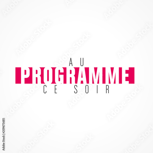 au programme ce soir