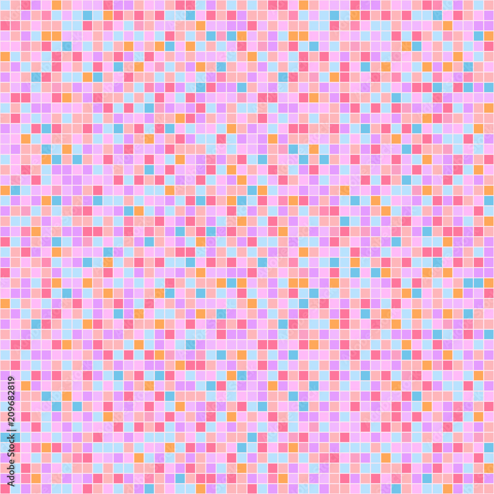 Seamless tile pattern. Checkered background. Abstract geometric wallpaper. Cute colors. Print for polygraphy, posters, t-shirts and textiles. Doodle for design Seamless tile pattern. Checkered background. Abstract geometric wallpaper. Cute colors. Print for polygraphy, posters, t-shirts and textiles. Doodle for design