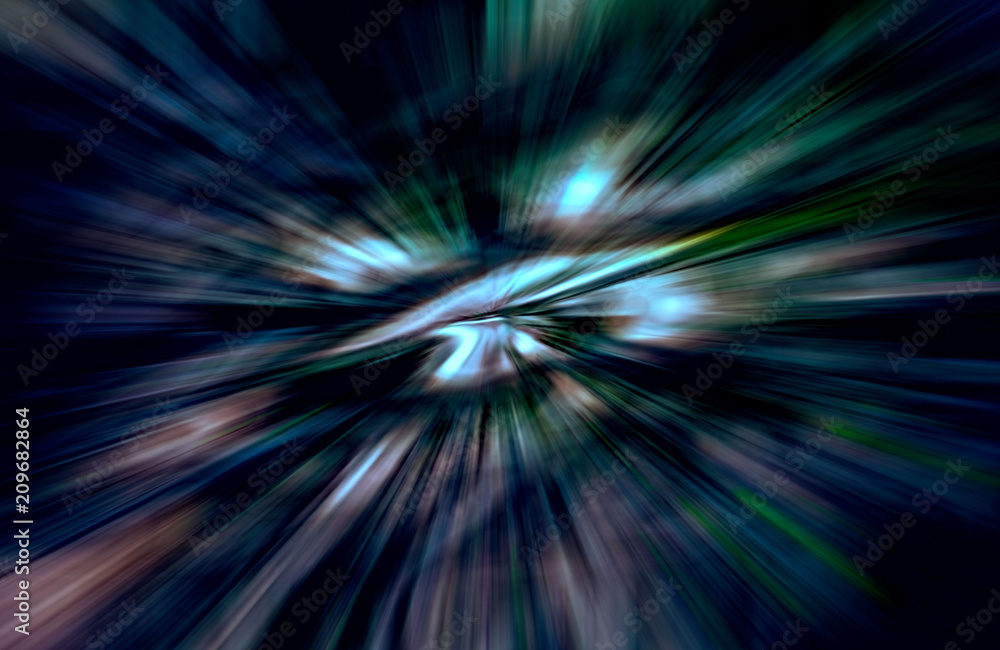 Acceleration speed motion, Light and stripes moving fast over dark background Acceleration speed motion, Light and stripes moving fast over dark background