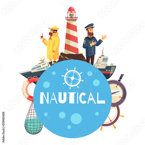 Nautical Cartoon Concept