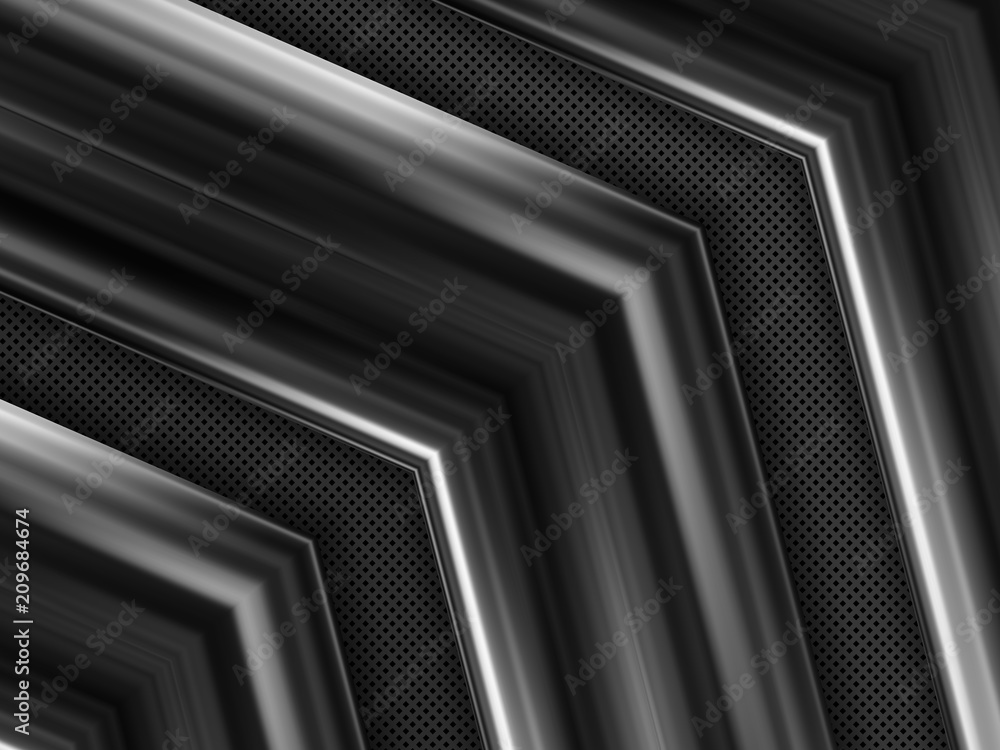 Dark metal texture background. Stainless steel. Vector illustration ...