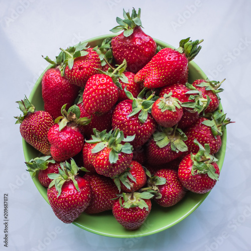 Strawberries on a plate