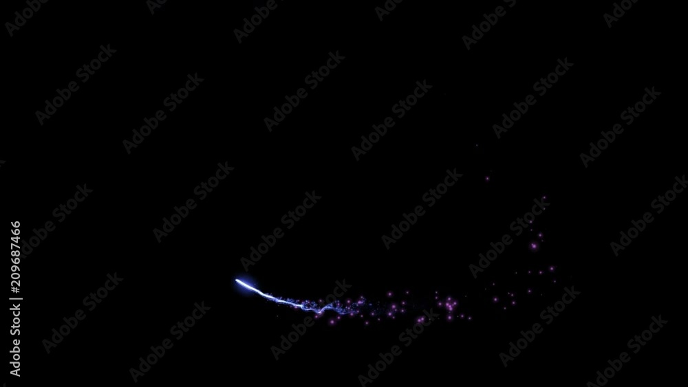 Star or rocket with sparkles and light trail moving. Background for party, event or celebration. Star or rocket with sparkles and light trail moving. Background for party, event or celebration.