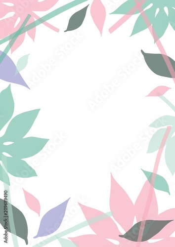 Vertical natural background or backdrop decorated with colorful translucent l...