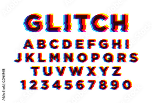 Latin font or english alphabet written on white background