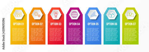 Business infographic - colourful template. Vector.