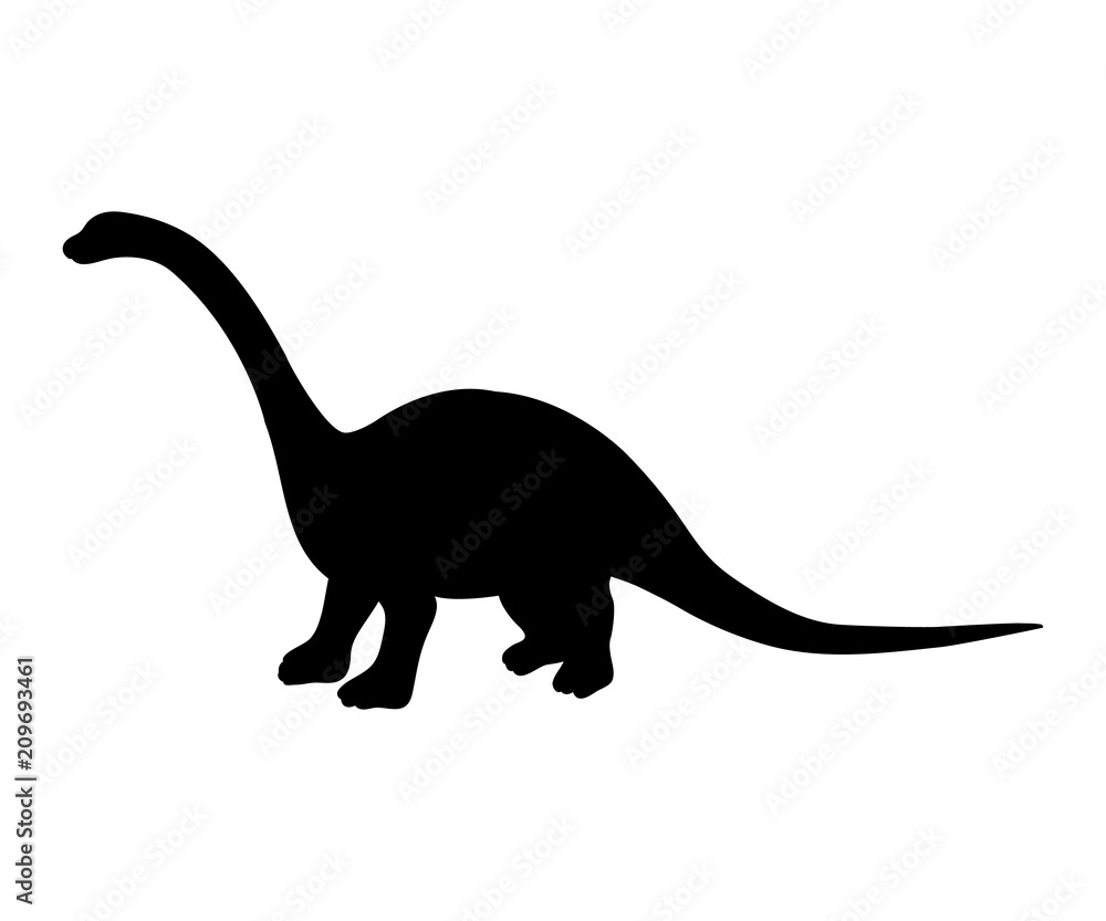 Silhouette Diplodocus dinosaur jurassic prehistoric animal Silhouette Diplodocus dinosaur jurassic prehistoric animal