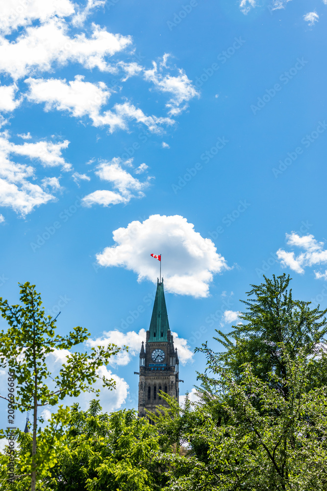 Fototapeta premium Parliament building Peace tower Ottawa, Canada.