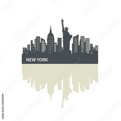 New York City Skyline Logo Template