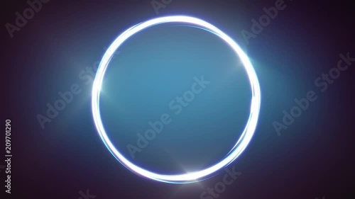 Abstract Circle Stroke Lines Animation/
Animation of abstract shining light strokes following circular ring motion path photo