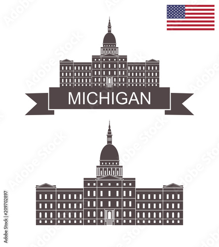 State of Michigan. Capital Building Lansing Michigan