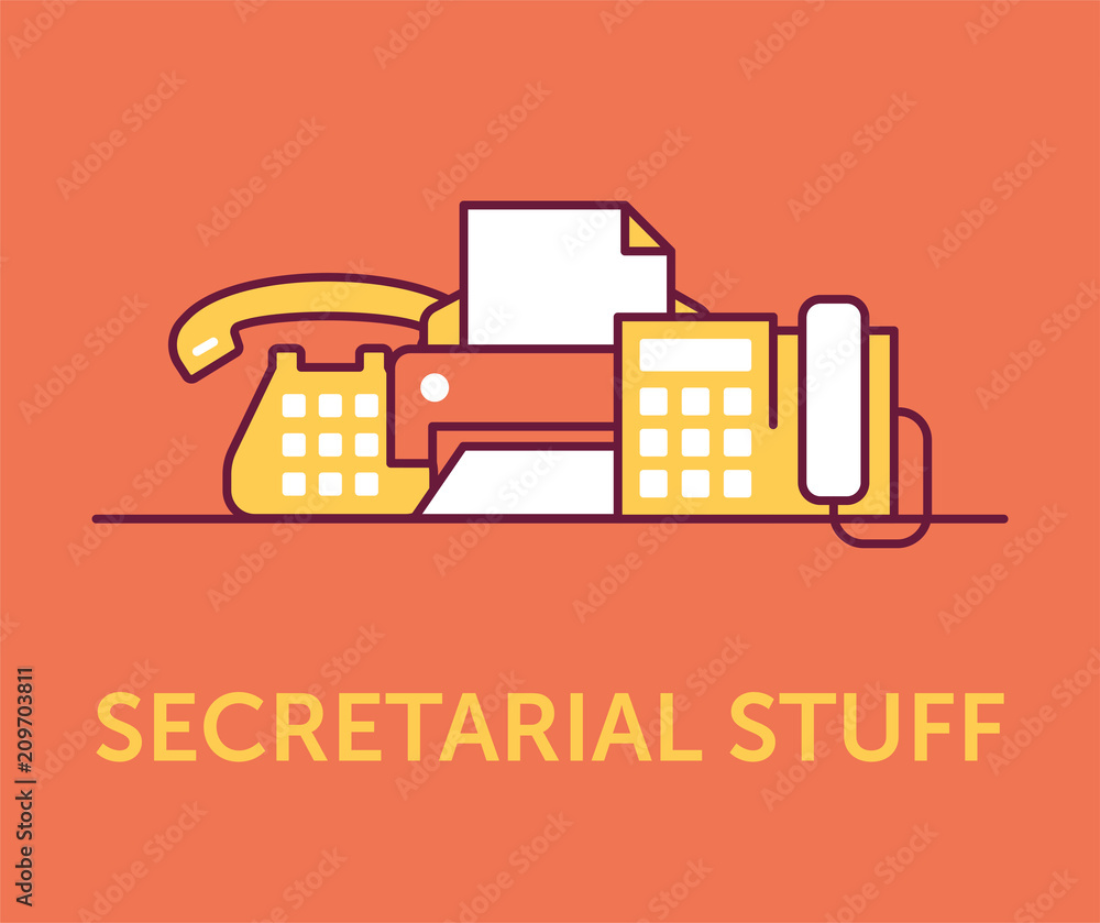 Secreterial Stuff Icons Secreterial Stuff Icons