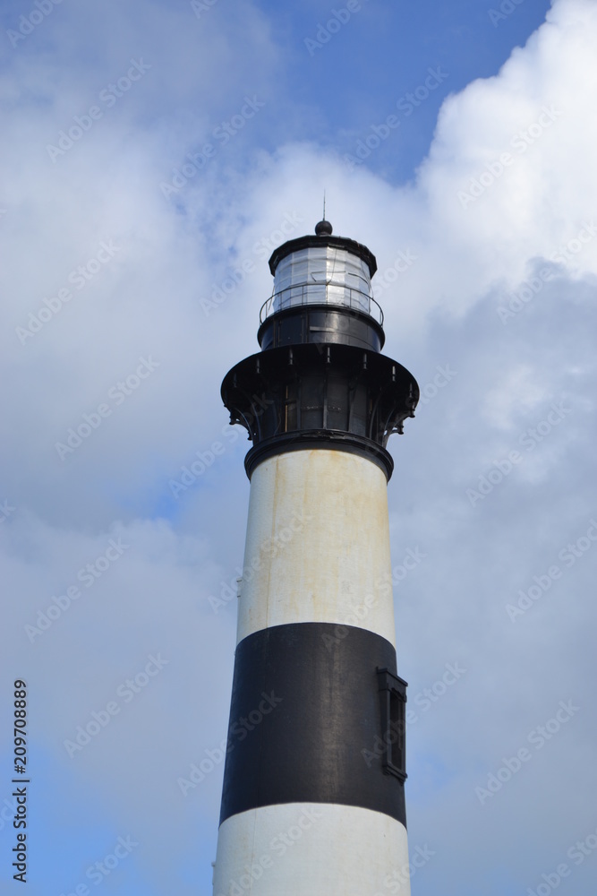Bodie Island lighthouse in the Outer Banks of North Carolina