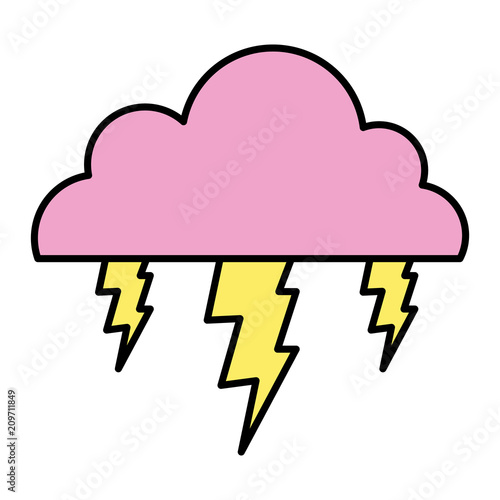 color cloud with thunders electic storm weather