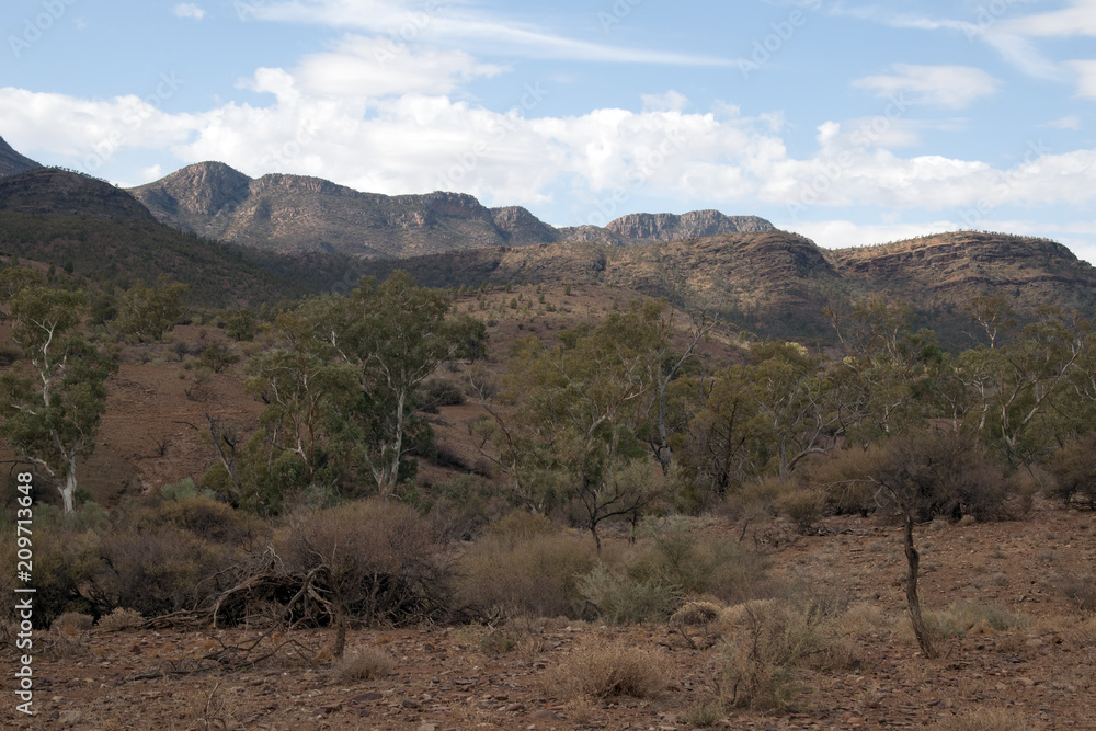 Moralana Scenic Drive South australia, Outback landscape in Flinders ranges Moralana Scenic Drive South australia, Outback landscape in Flinders ranges