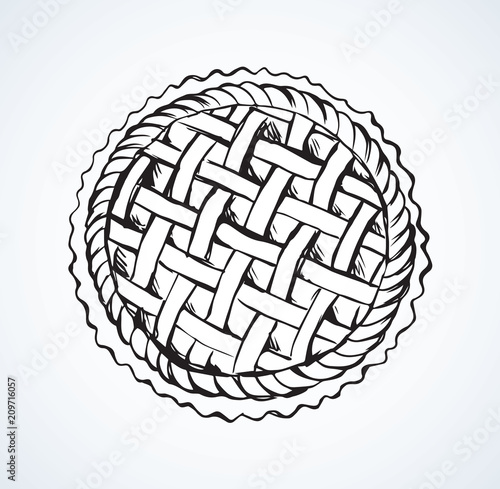 Pie. Vector drawing