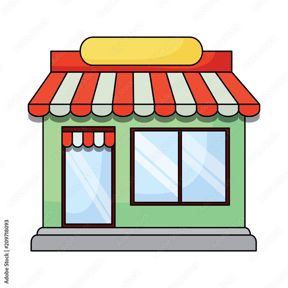 store building icon over white background, vector illustration store building icon over white background, vector illustration