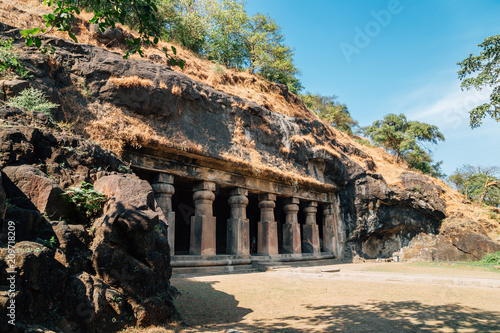 Принти на полотні Elephanta Caves historical architecture in Mumbai, India
