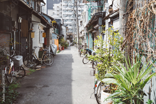 Nakazaki-cho street in Osaka, Japan