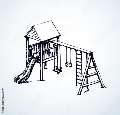 Playground. Vector drawing