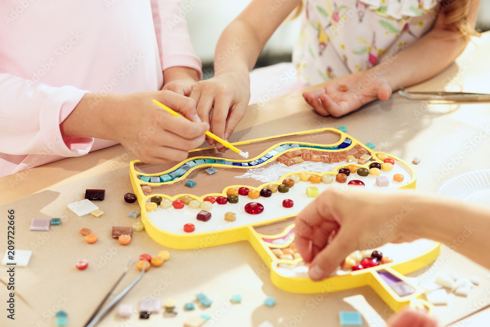 mosaic puzzle art for kids, children's creative game. mosaic puzzle art for kids, children's creative game.