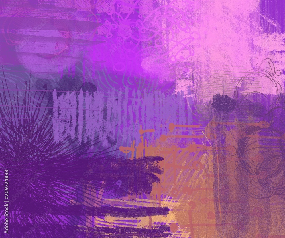 Fototapeta premium Abstract painting on canvas. Hand made art. Colorful texture. Modern artwork. Strokes of fat paint. Brushstrokes. Contemporary art. Artistic background image.