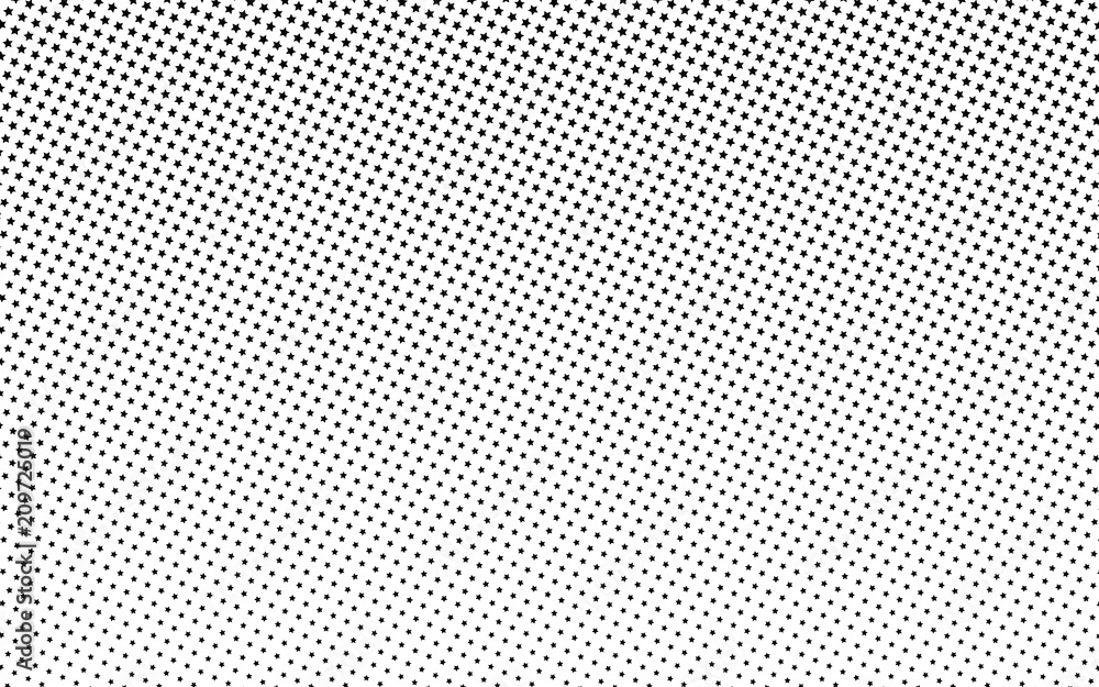 Black stars on white background. Simple background. Geometric pattern. Vector illustration