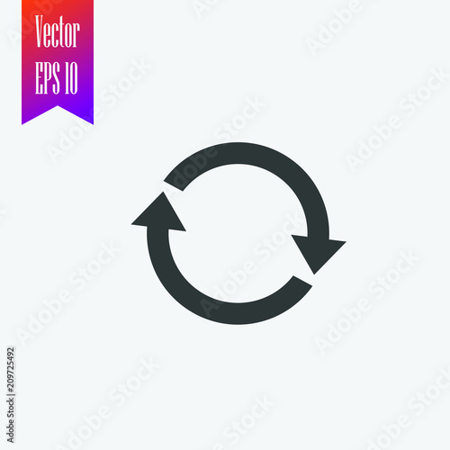 refresh icon vector