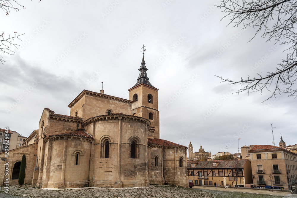 Church, Iglesia de San Millan,romanesque style, Segovia, Castilla-Leon,Spain.