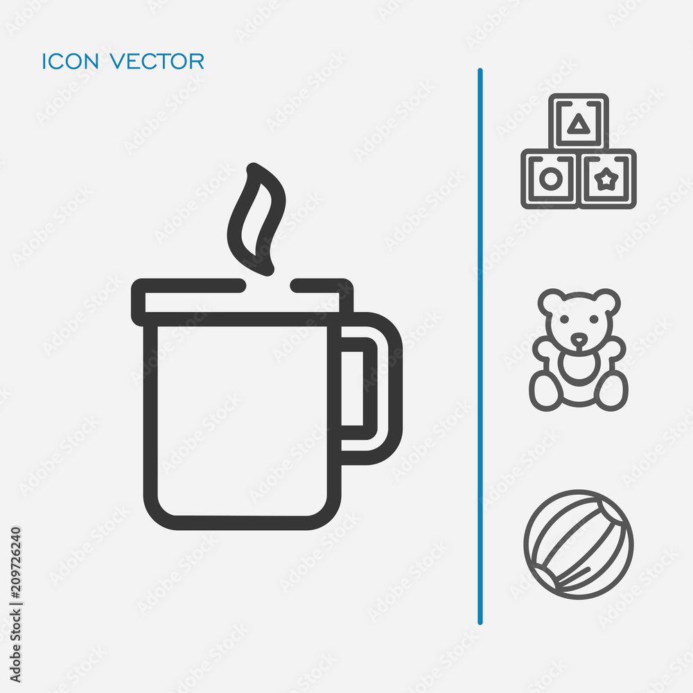 Obraz premium Coffee icon vector
