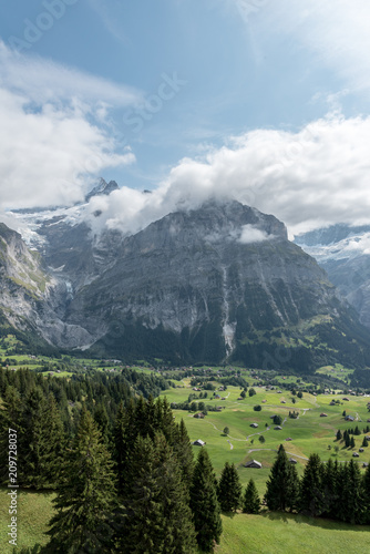 Views from First Mountain in the Jungfrau Region Grindelwald, Switzerland © lenisecalleja