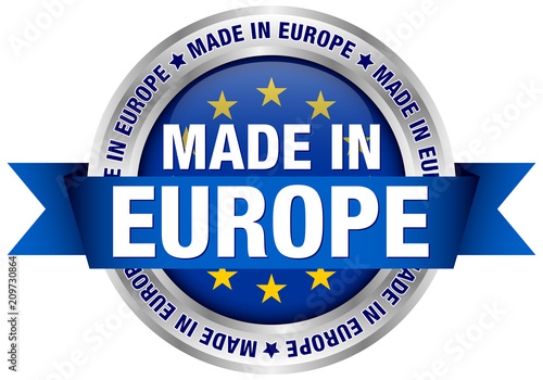 "Made in Europe" Button Banderole