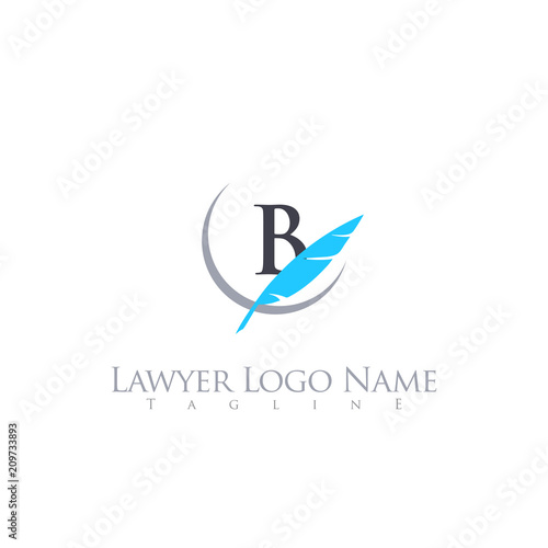 LAWYER LETTER LOGO TEMPLATE