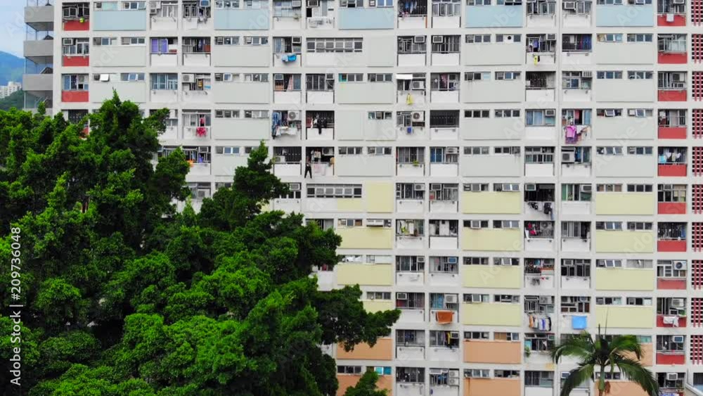 wall of choi hung public estates in hong kong wall of choi hung public estates in hong kong