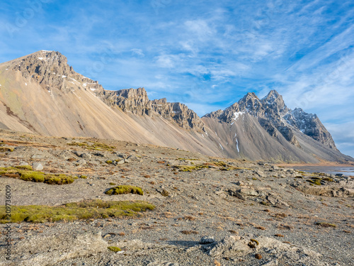 Horny mountains of East Iceland