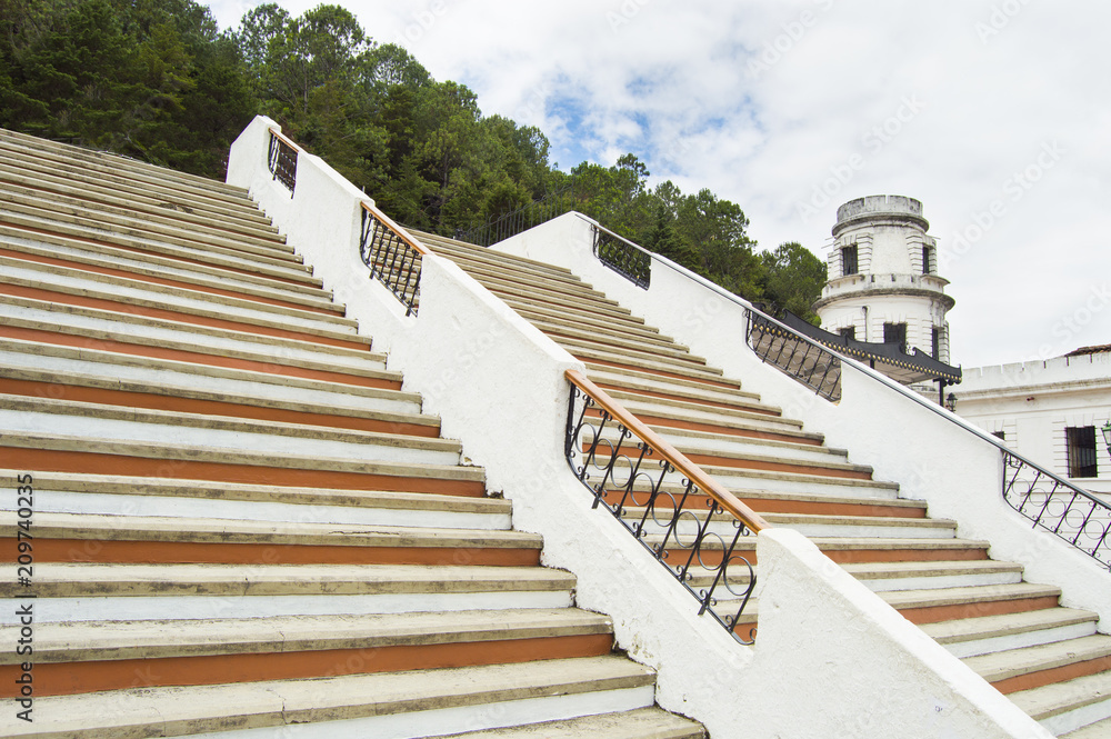 Fototapeta Set of stairs in park