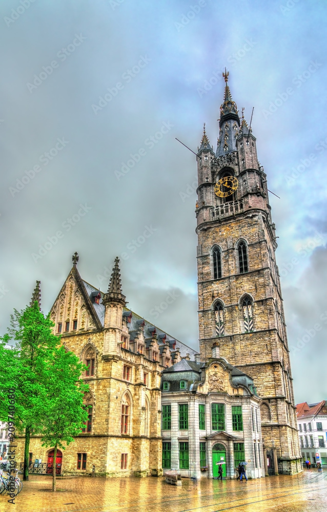 Belfry of Ghent, the tallest belfry in Belgium and a UNESCO world heritage site