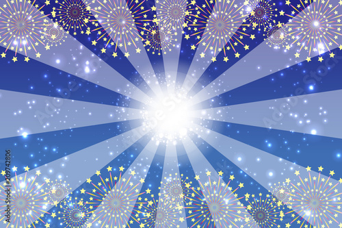 背景素材壁紙,打ち上げ花火,スターマイン,爆発,夏祭り,スターダスト,天の川,キラキラ,光,イメージ