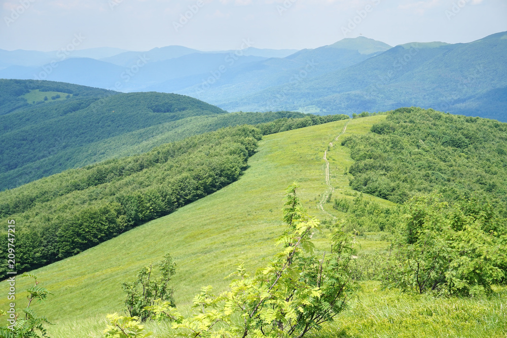 Obraz premium Bieszczady/ Poloniny Mountains in Poland