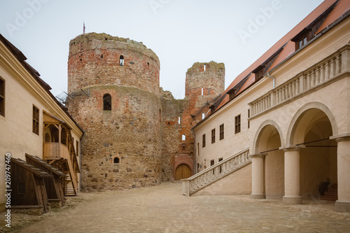 Inner courtyard of Bauska Castle