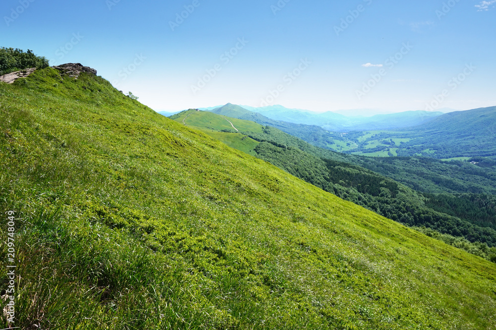 Obraz premium Bieszczady/ Poloniny Mountains in Poland
