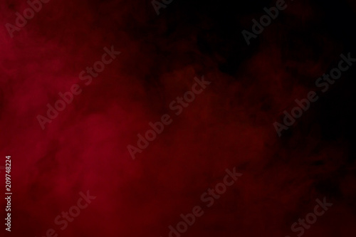 bright red cloud of a thick couple from an electronic cigarette