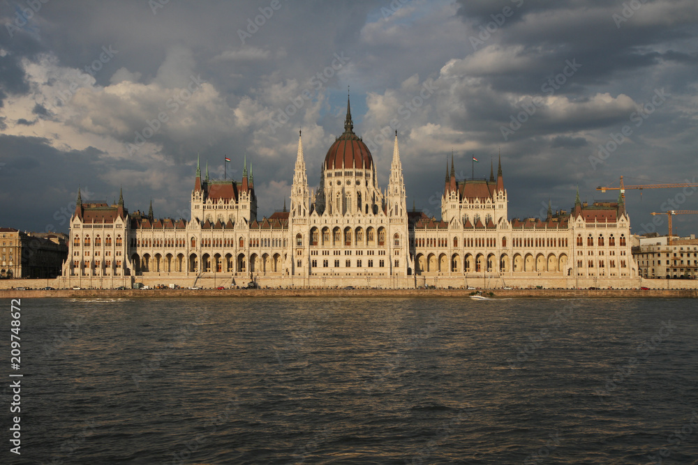 Naklejka premium The Hungarian Parliament Building in Budapest