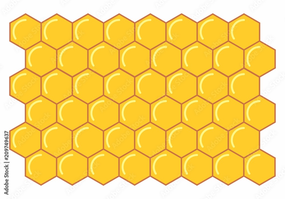 A honeycomb illustration A honeycomb illustration